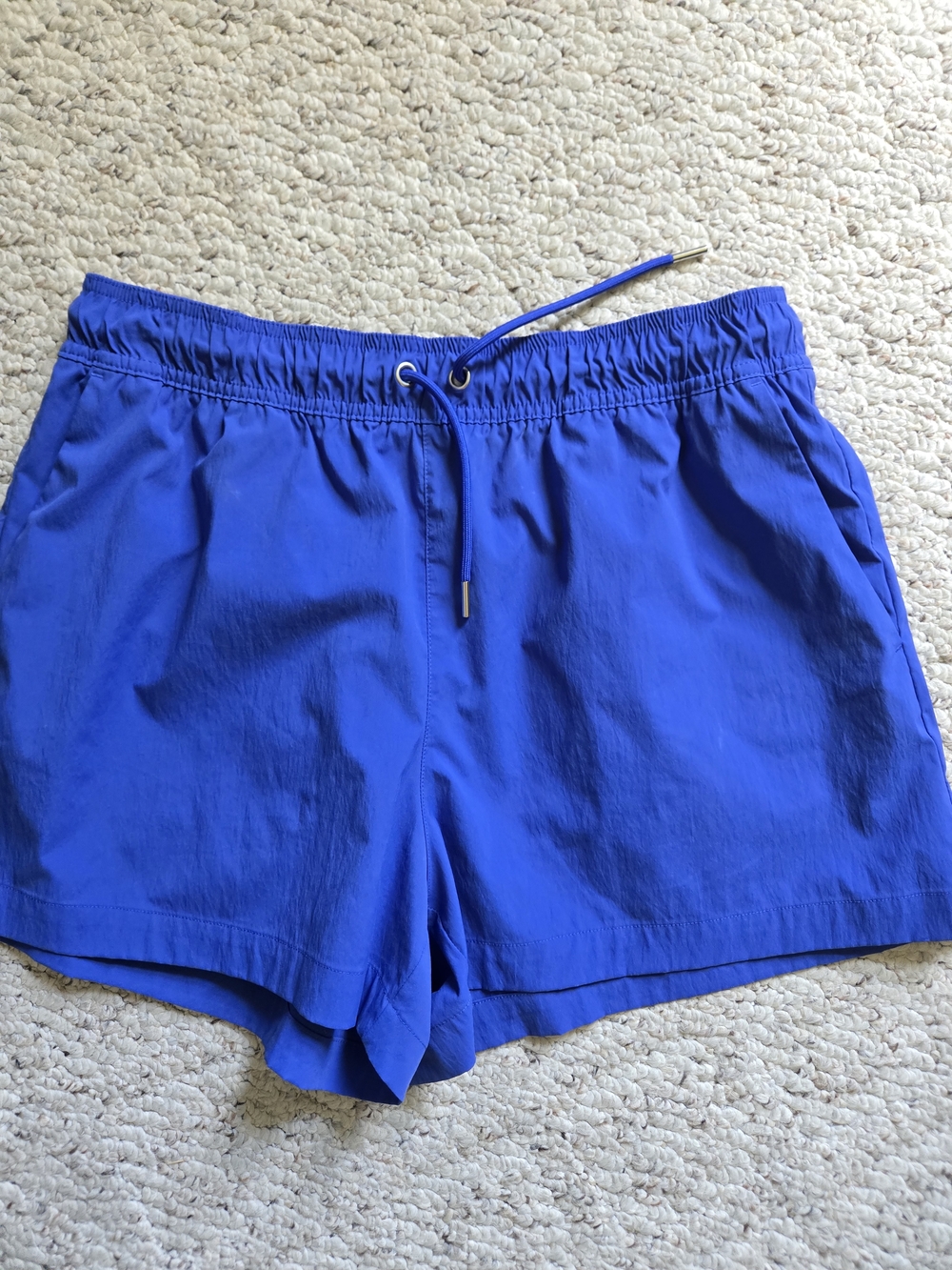 Athleta Cobalt Blue Athletic Drawstring Shorts